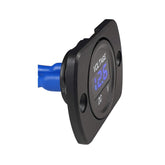 VoltFlow 12V Volt Gauge Flush Mount with Blue LED